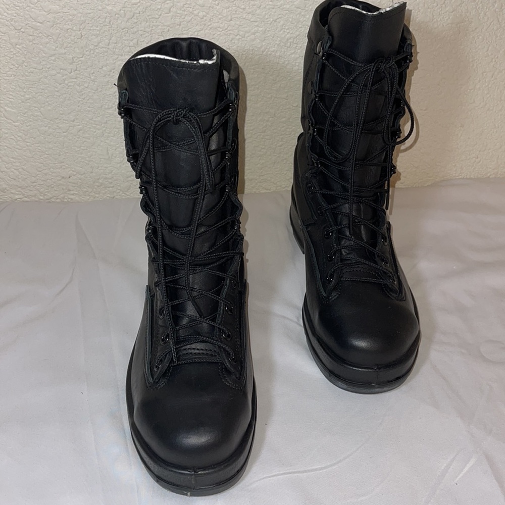NWOT BELLEVILLE 800ST MILITARY STEEL TOE SIZE8 BLACK NAVY CERT#15B27-002409-224 - Picture 2 of 12